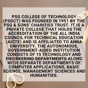 PSG College of Technology (PSGCT)