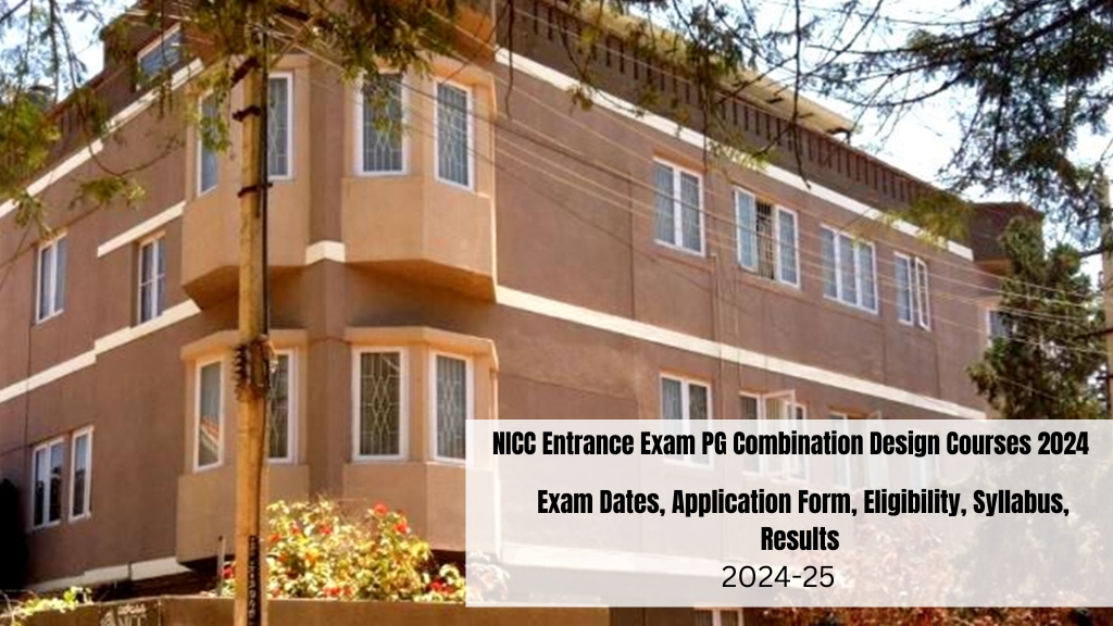 NICC Entrance Exam PG Combination Design Courses 2024